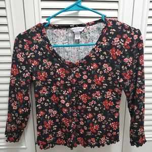 Floral crop top